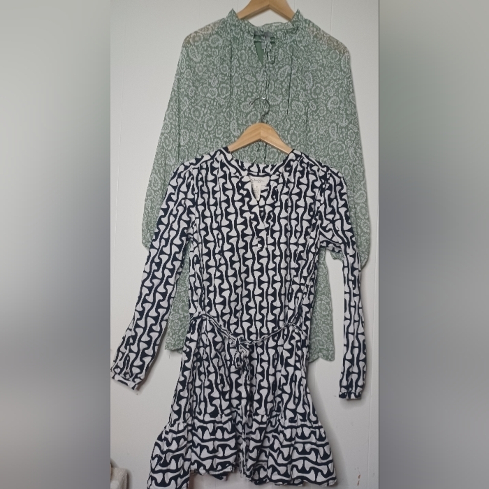 Black and White Patterned Dress